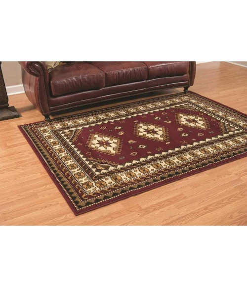 United Weavers of America DALLAS-TRES-BURGUNDY-58-10235 Area Rug