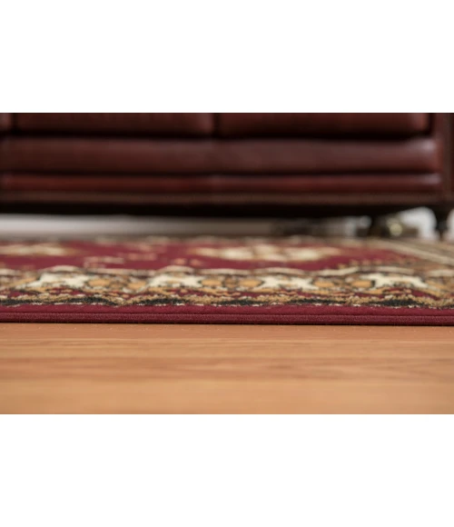 United Weavers Dallas Burgundy 851-10235 1 ft. 11 in. X 3 ft. 3 in. Rectangle Rug