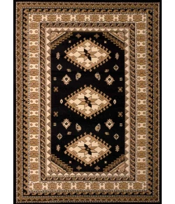 United Weavers Dallas 10270 Tres Black Area Rug 5 Ft. 3 X 7 Ft. 2 Rectangle