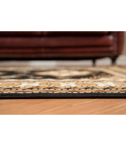 United Weavers Dallas Black 851-10270 2 ft. 3 X 7 ft. 2 in. Rectangle Rug
