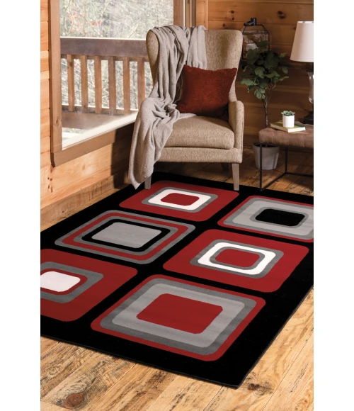 United Weavers Dallas Red 851-10330 2 ft. 3 X 7 ft. 2 in. Rectangle Rug