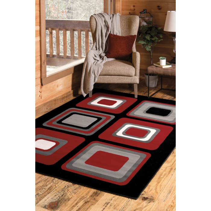 United Weavers Dallas Red 851-10330 2 ft. 3 X 7 ft. 2 in. Rectangle Rug