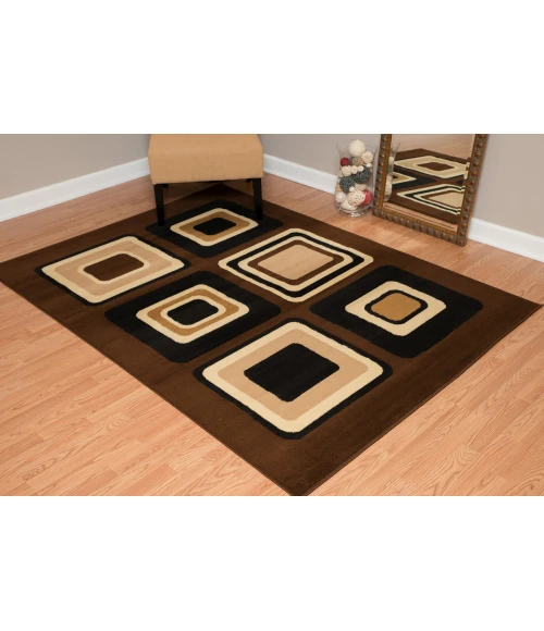 United Weavers Dallas Brown 851-10350 1 ft. 11 in. X 3 ft. 3 in. Rectangle Rug