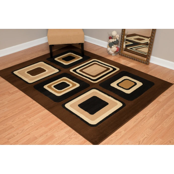 United Weavers Dallas Brown 851-10350 1 ft. 11 in. X 3 ft. 3 in. Rectangle Rug