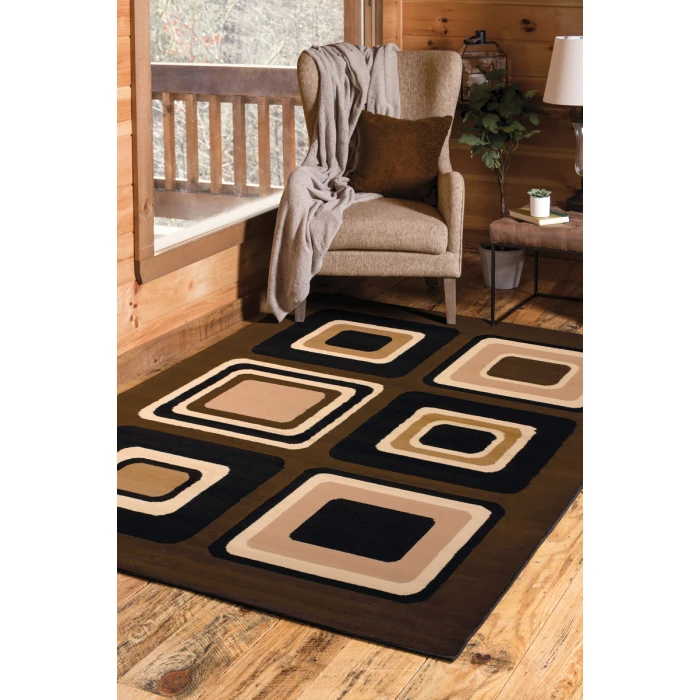 United Weavers Dallas Brown 851-10350 1 ft. 11 in. X 3 ft. 3 in. Rectangle Rug