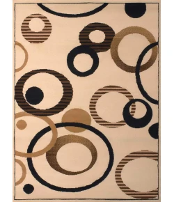United Weavers Dallas 10415 Hip Hop Ivory Area Rug 5 Ft. 3 X 7 Ft. 2 Rectangle