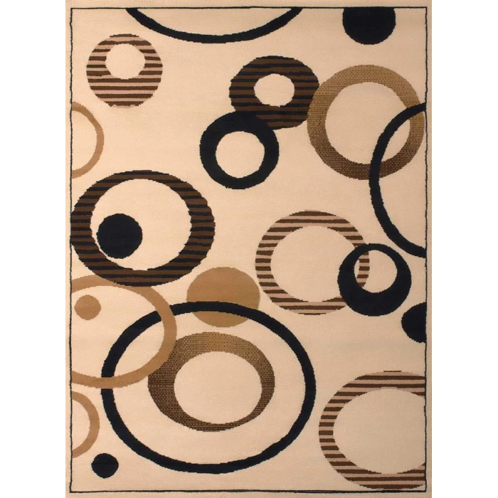 United Weavers of America DALLAS-HIP-HOP-IVORY-58-10415 Area Rug