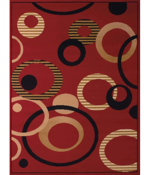 United Weavers of America DALLAS-HIP-HOP-RED-58-10430 Area Rug
