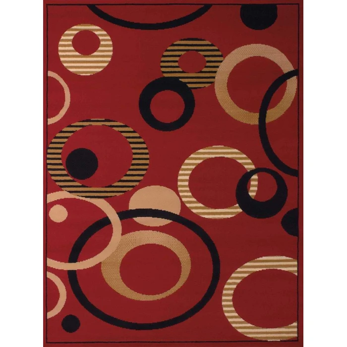 United Weavers of America DALLAS-HIP-HOP-RED-58-10430 Area Rug
