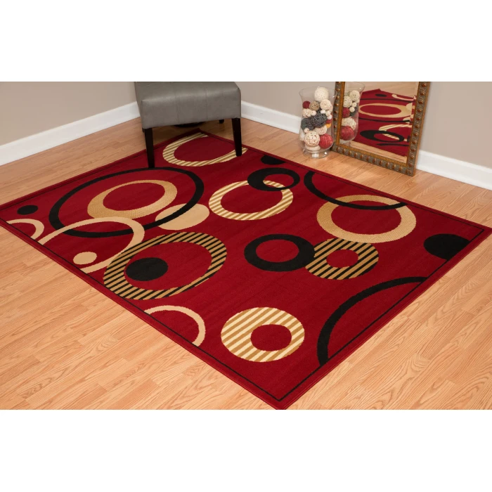 United Weavers Dallas Red 851-10430 2 ft. 3 X 7 ft. 2 in. Rectangle Rug