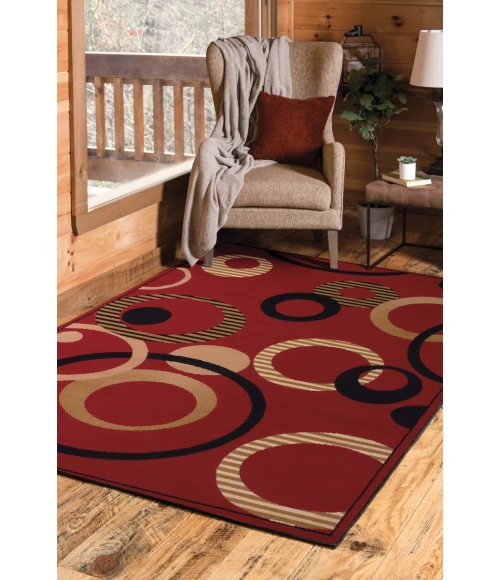 United Weavers Dallas Red 851-10430 2 ft. 3 X 7 ft. 2 in. Rectangle Rug