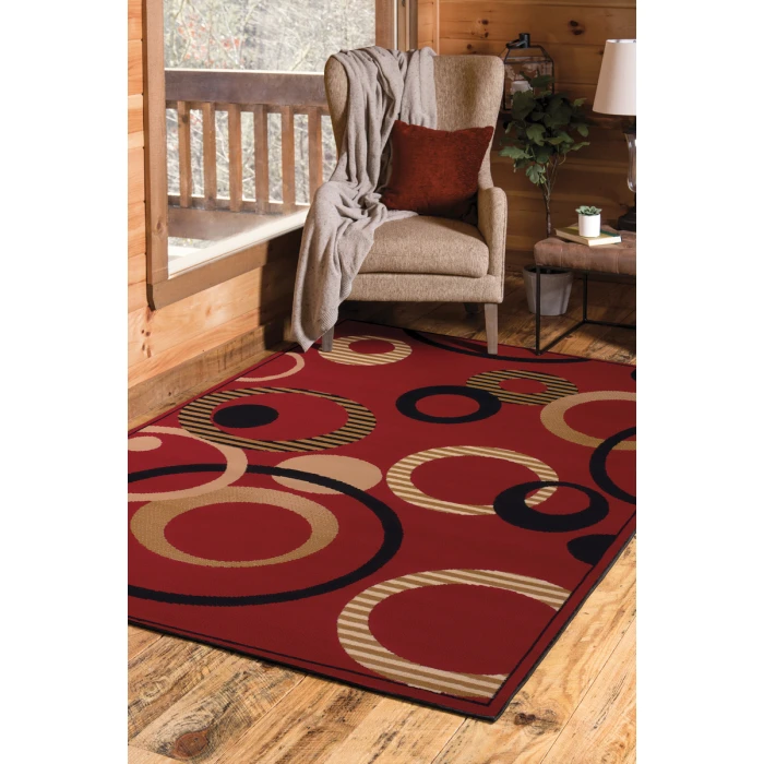 United Weavers Dallas Red 851-10430 2 ft. 3 X 7 ft. 2 in. Rectangle Rug