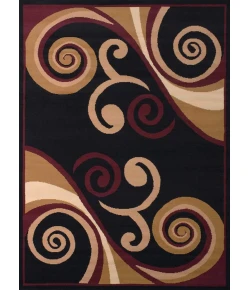 United Weavers Dallas 10534 Billow Burgundy Area Rug 5 Ft. 3 X 7 Ft. 2 Rectangle