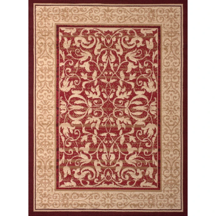 United Weavers Dallas Red 851-10630 2 ft. 3 X 7 ft. 2 in. Rectangle Rug