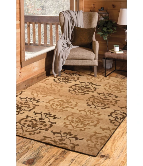 United Weavers Dallas Ivory 851-10715 2 ft. 3 X 7 ft. 2 in. Rectangle Rug