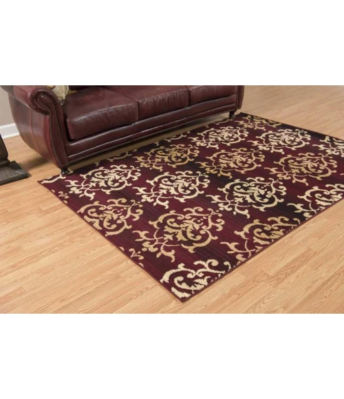 United Weavers of America DALLAS-COUNTESS-BURGUNDY-58-10734 Area Rug