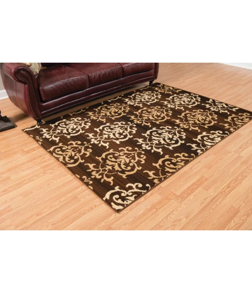 United Weavers Dallas Brown 851-10750 1 ft. 11 in. X 3 ft. 3 in. Rectangle Rug