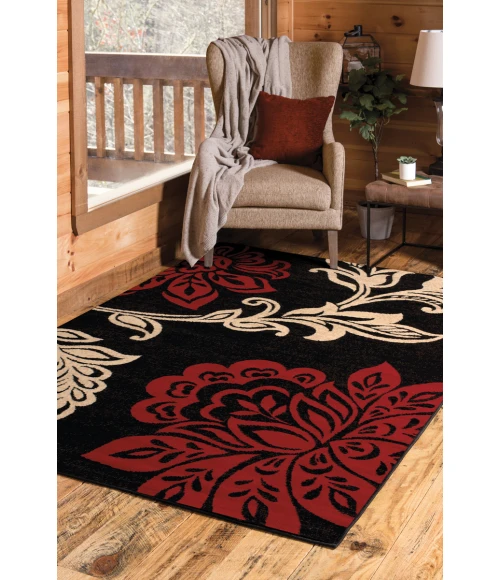 United Weavers Dallas Red 851-10830 1 ft. 11 in. X 3 ft. 3 in. Rectangle Rug
