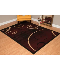 United Weavers Dallas Burgundy 851-10934 2 ft. 3 X 7 ft. 2 in. Rectangle Rug