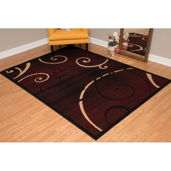 United Weavers Dallas Burgundy 851-10934 2 ft. 3 X 7 ft. 2 in. Rectangle Rug