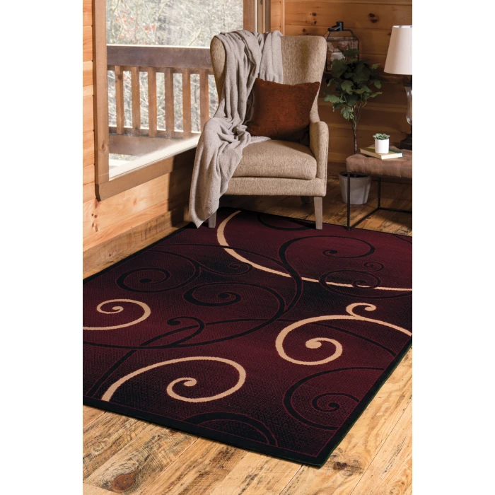United Weavers Dallas Burgundy 851-10934 2 ft. 3 X 7 ft. 2 in. Rectangle Rug