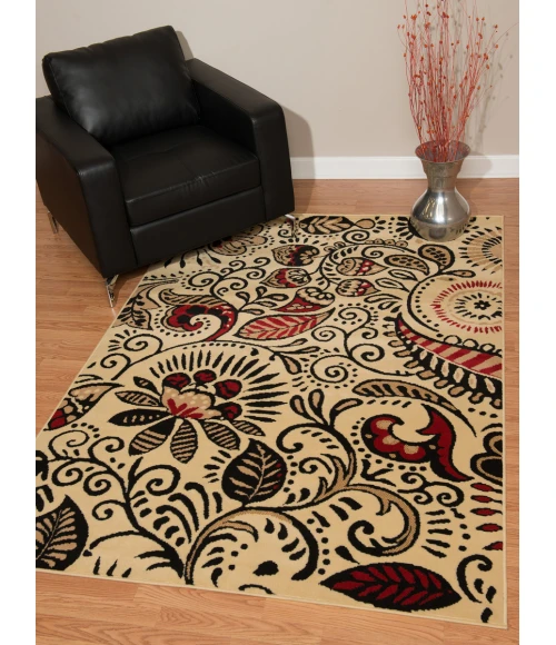 United Weavers Dallas Ivory 851-11015 1 ft. 11 in. X 3 ft. 3 in. Rectangle Rug