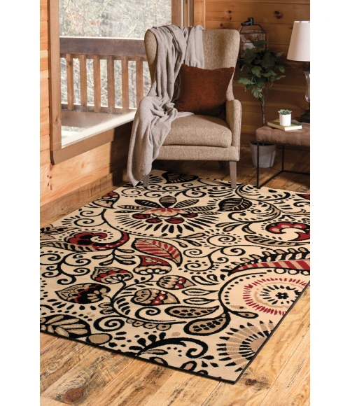 United Weavers Dallas Ivory 851-11015 1 ft. 11 in. X 3 ft. 3 in. Rectangle Rug