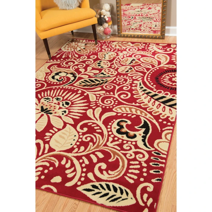 United Weavers Dallas Red 851-11030 2 ft. 3 X 7 ft. 2 in. Rectangle Rug