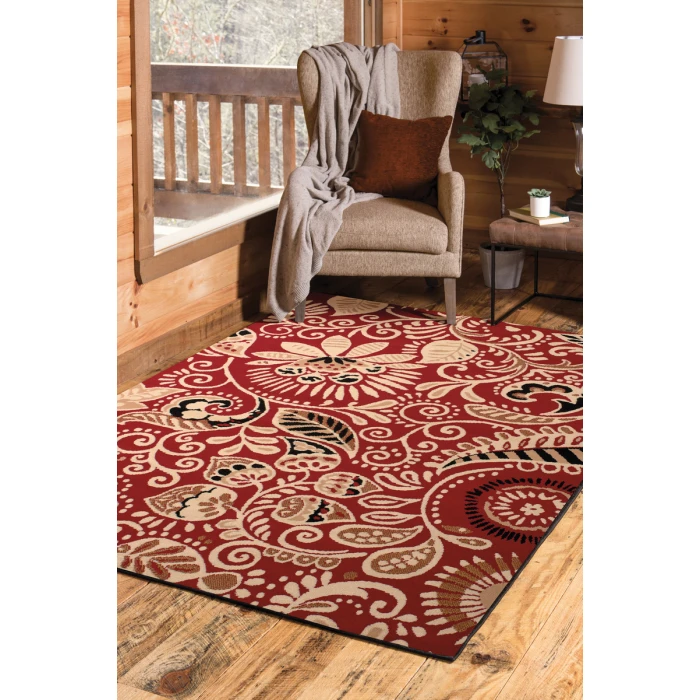 United Weavers Dallas Red 851-11030 2 ft. 3 X 7 ft. 2 in. Rectangle Rug
