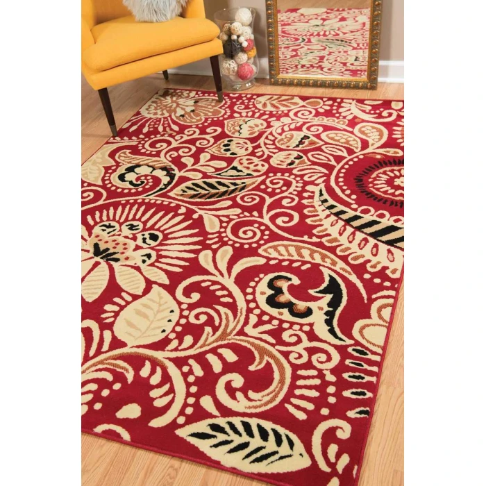United Weavers of America DALLAS-BANDANNA-RED-58-11030 Area Rug