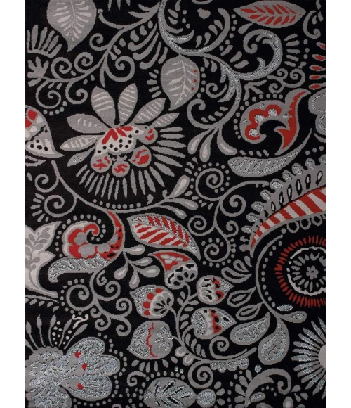 United Weavers of America DALLAS-BANDANNA-BLACK-58-11070 Area Rug