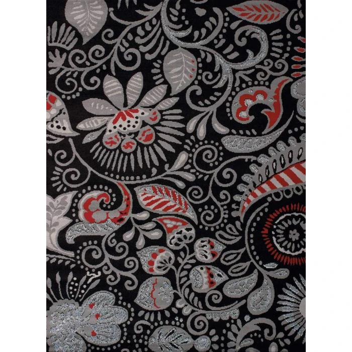 United Weavers of America DALLAS-BANDANNA-BLACK-58-11070 Area Rug