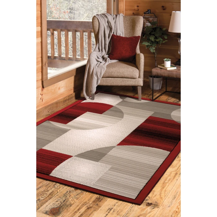 United Weavers Dallas Red 851-11130 1 ft. 11 in. X 3 ft. 3 in. Rectangle Rug