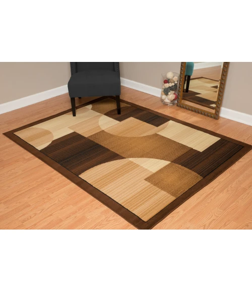 United Weavers Dallas Brown 851-11150 2 ft. 3 X 7 ft. 2 in. Rectangle Rug