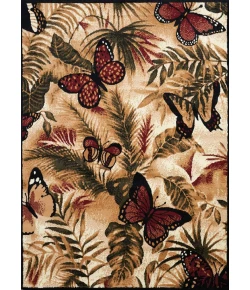 United Weavers Legends 01330 Butterfly Jungle Area Rug 5 Ft. 3 X 7 Ft. 2 Rectangle