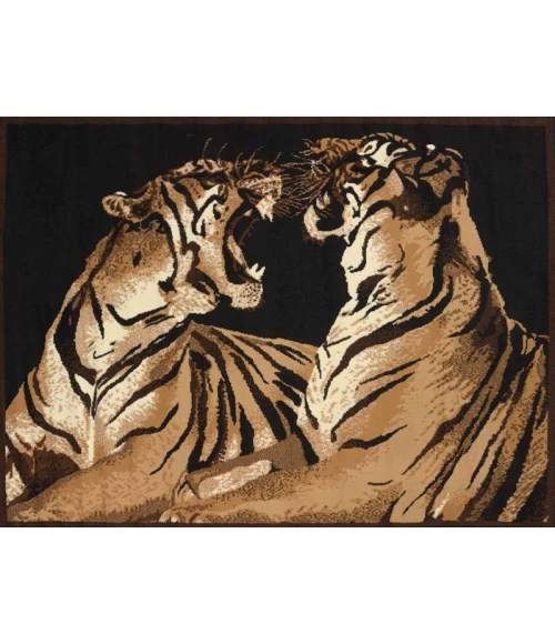 United Weavers of America LEGENDS-DOUBLE-TIGERS-58-01450 Area Rug