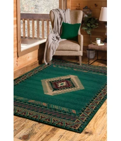 United Weavers Manhattan LT Green 940-27040 1 ft. 10 in. X 3 ft. Rectangle Rug