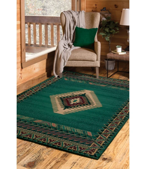 United Weavers Manhattan LT Green 940-27040 1 ft. 10 in. X 3 ft. Rectangle Rug