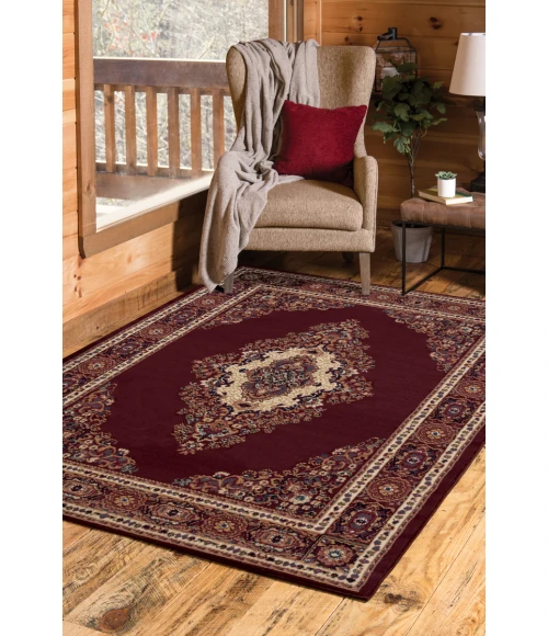 United Weavers Manhattan Burgundy 940-35334 1 ft. 10 in. X 3 ft. Rectangle Rug