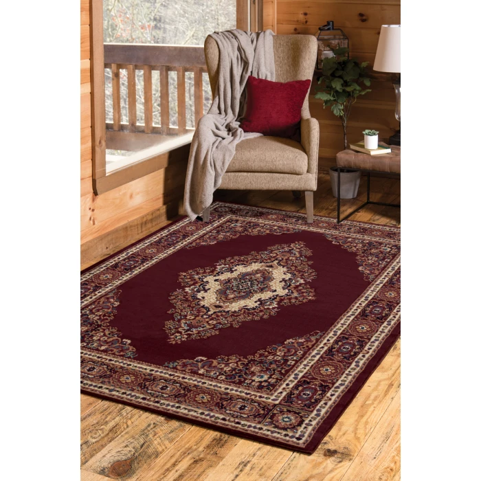 United Weavers Manhattan Burgundy 940-35334 1 ft. 10 in. X 3 ft. Rectangle Rug
