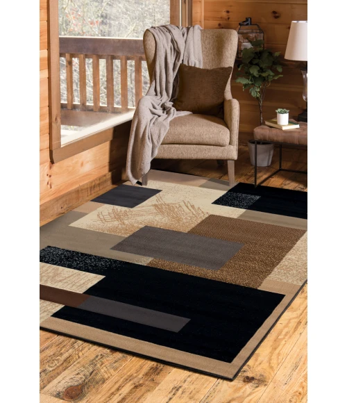 United Weavers Manhattan Brown 940-35650 1 ft. 10 in. X 3 ft. Rectangle Rug