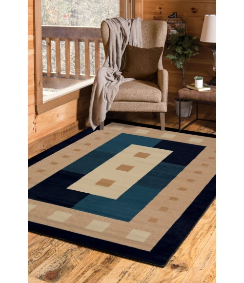 United Weavers Manhattan Navy 940-36864 1 ft. 10 in. X 3 ft. Rectangle Rug