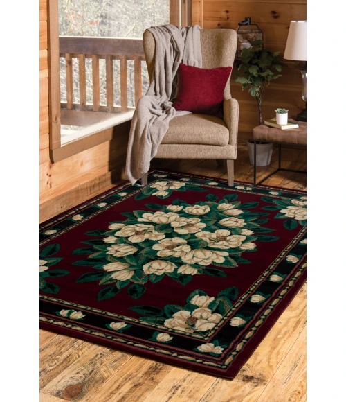 United Weavers Manhattan Burgundy 940-37034 1 ft. 10 in. X 3 ft. Rectangle Rug