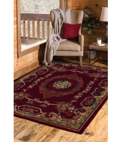 United Weavers Manhattan Burgundy 940-38134 1 ft. 10 in. X 3 ft. Rectangle Rug
