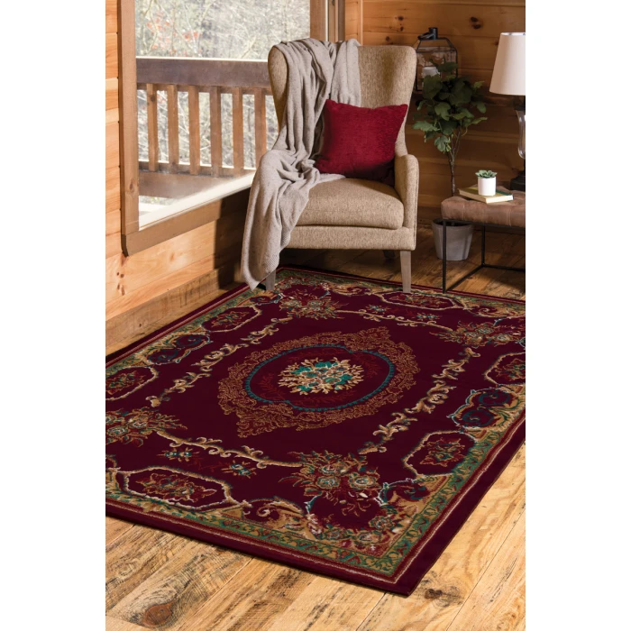 United Weavers Manhattan Burgundy 940-38134 1 ft. 10 in. X 3 ft. Rectangle Rug