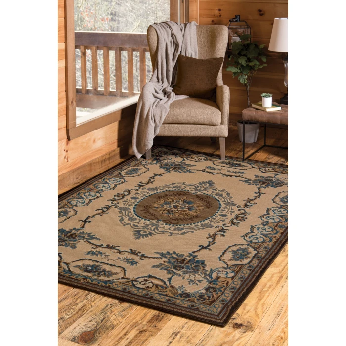 United Weavers Manhattan Light Blue 940-38160 1 ft. 10 in. X 3 ft. Rectangle Rug