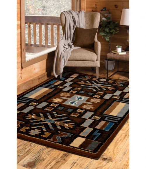 United Weavers Manhattan Brown 940-38550 1 ft. 10 in. X 3 ft. Rectangle Rug