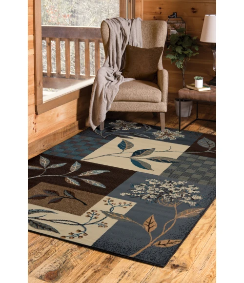 United Weavers Manhattan Light Blue 940-39160 1 ft. 10 in. X 3 ft. Rectangle Rug