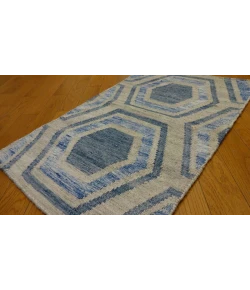 Shalom Brothers Durham Kilim DK-11 Blue 2'0"x3'0" - Rectangular