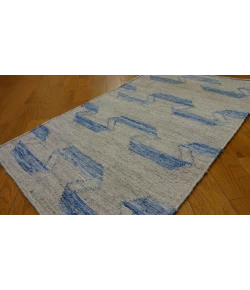 Shalom Brothers Durham Kilim DK-4 Blue 8'0"x10'0" - Rectangular